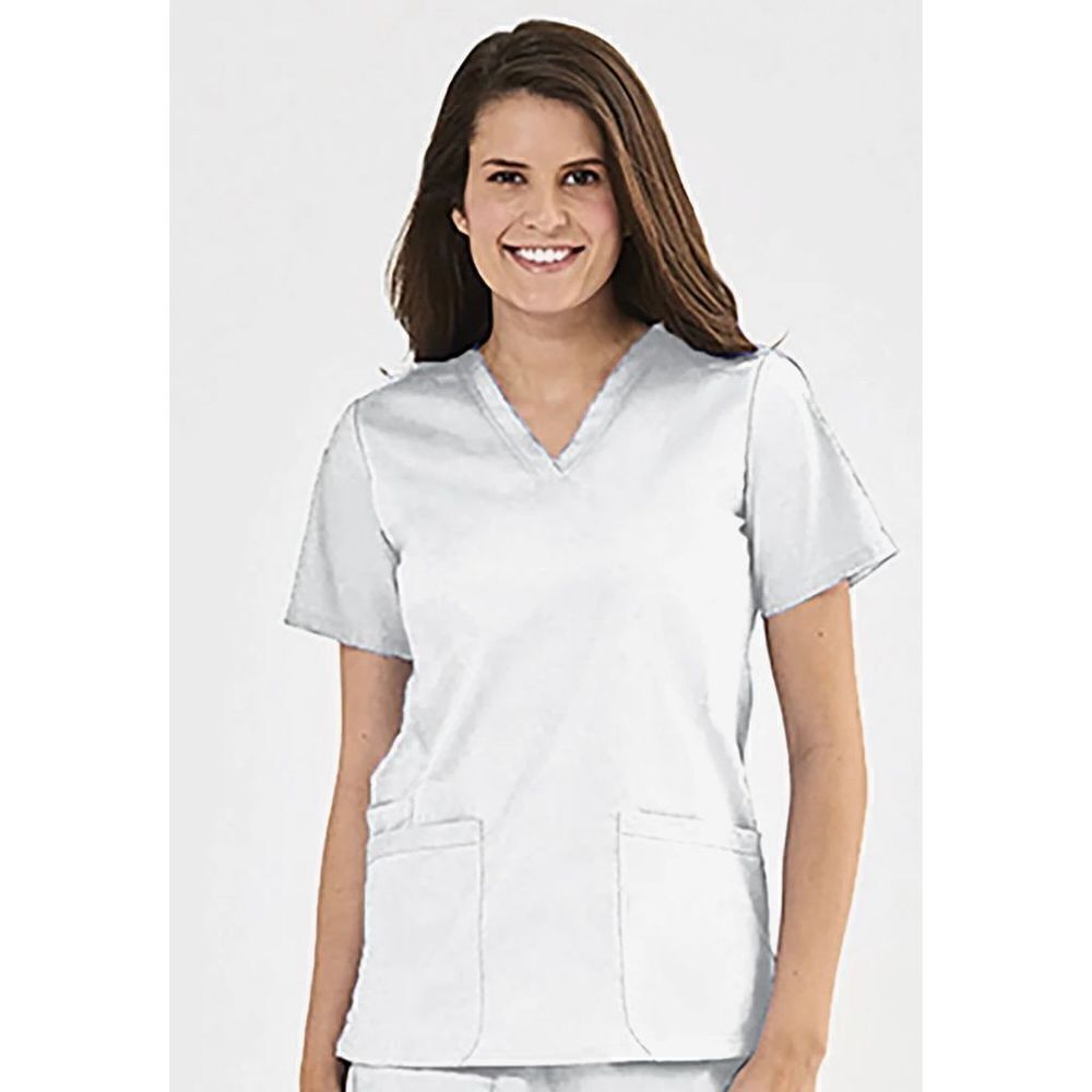 NWT Womens Maven Uniforms 2100 Blossom Signature Basic V-Neck Scrubs Top - Sz M